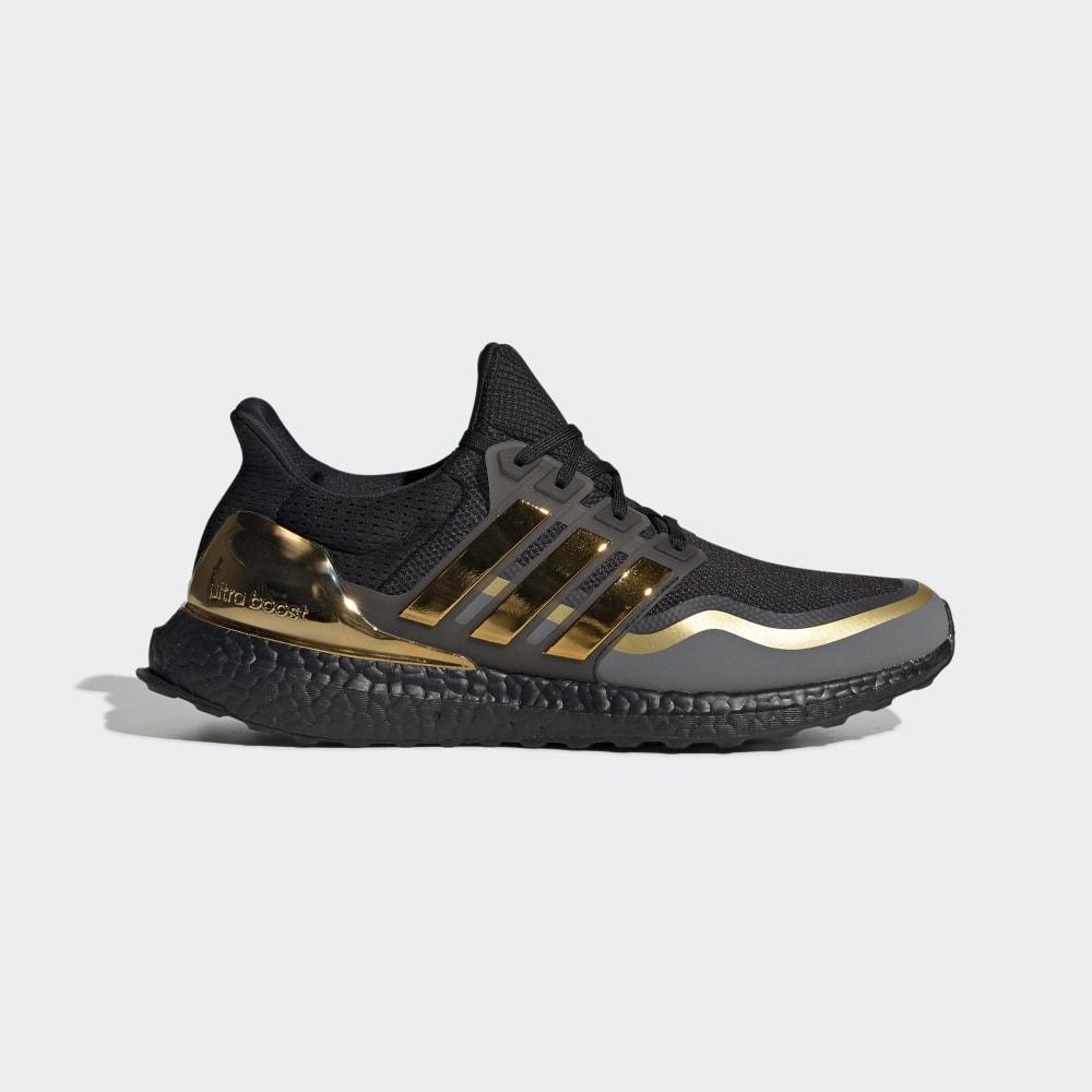 Adidasi Alergare Adidas Ultraboost Barbati Romania - Negrii/Aurii Metal/Gri EG8102